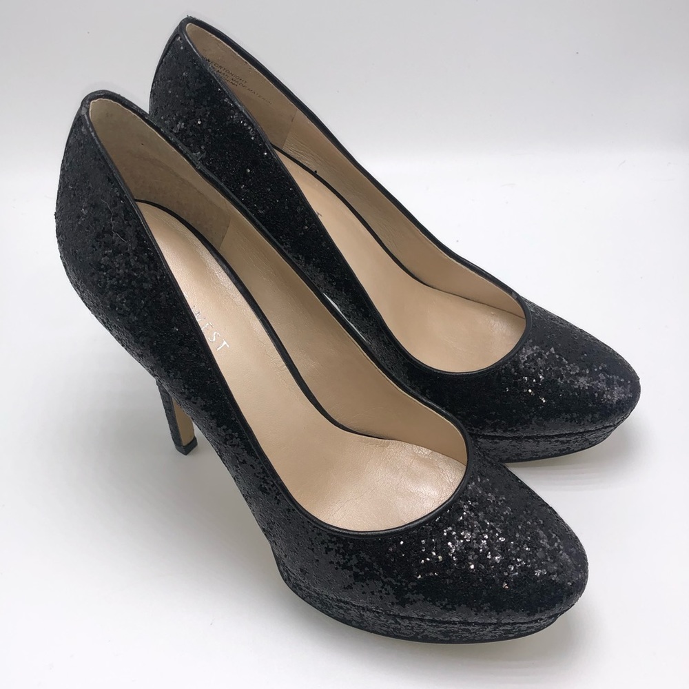Nine West For Tonight 7M Glitter Platform Stiletto